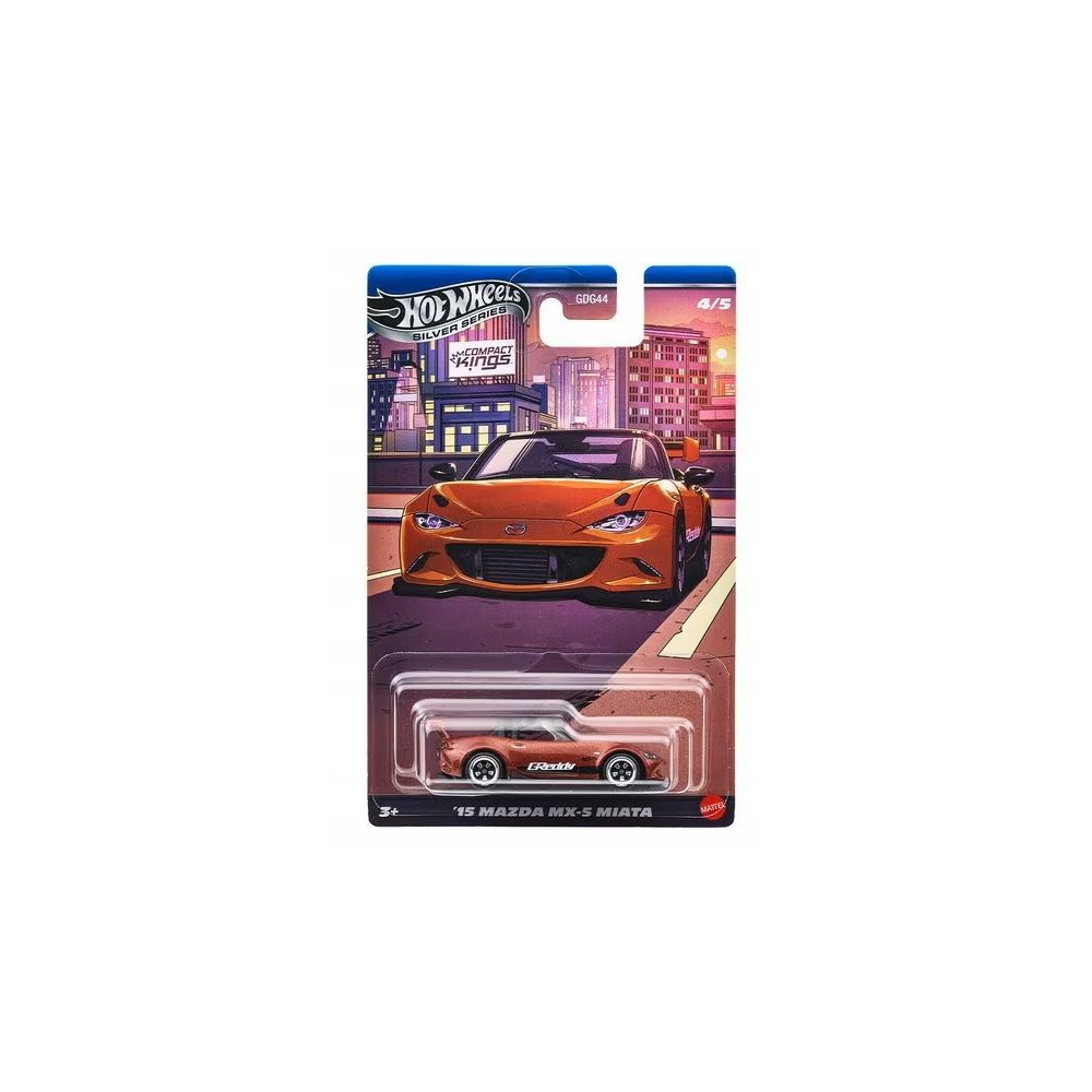 Метална количка, Hot Wheels, Silver Series, 15 Mazda MX-5 Miata, 1:64