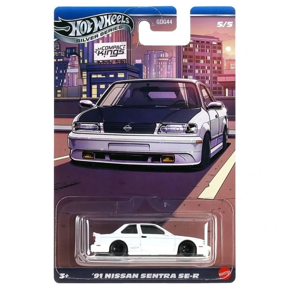 Метална количка, Hot Wheels, Silver Series, 91 Nissan Sentra SE-R, 1:64