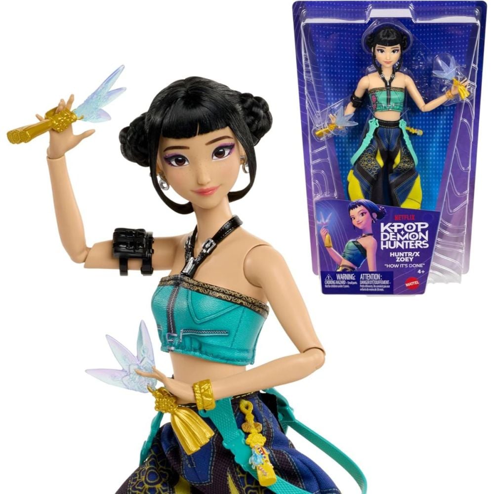 Papusa K-Pop Demon Hunters, Zoey, 30 cm, JRN37