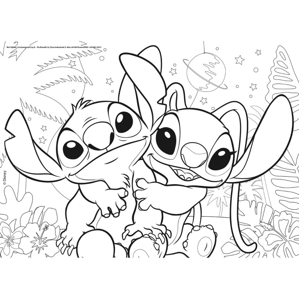 Пъзел 2 в 1 Lisciani, Disney Stitch, 24 части
