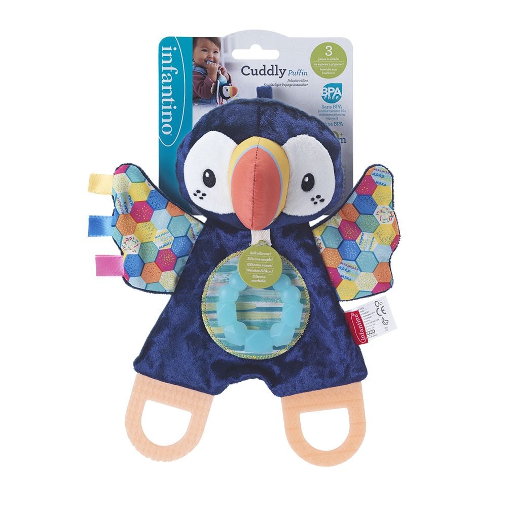 Гризалка, Infantino, Gaga Teether Cuddly Puffin