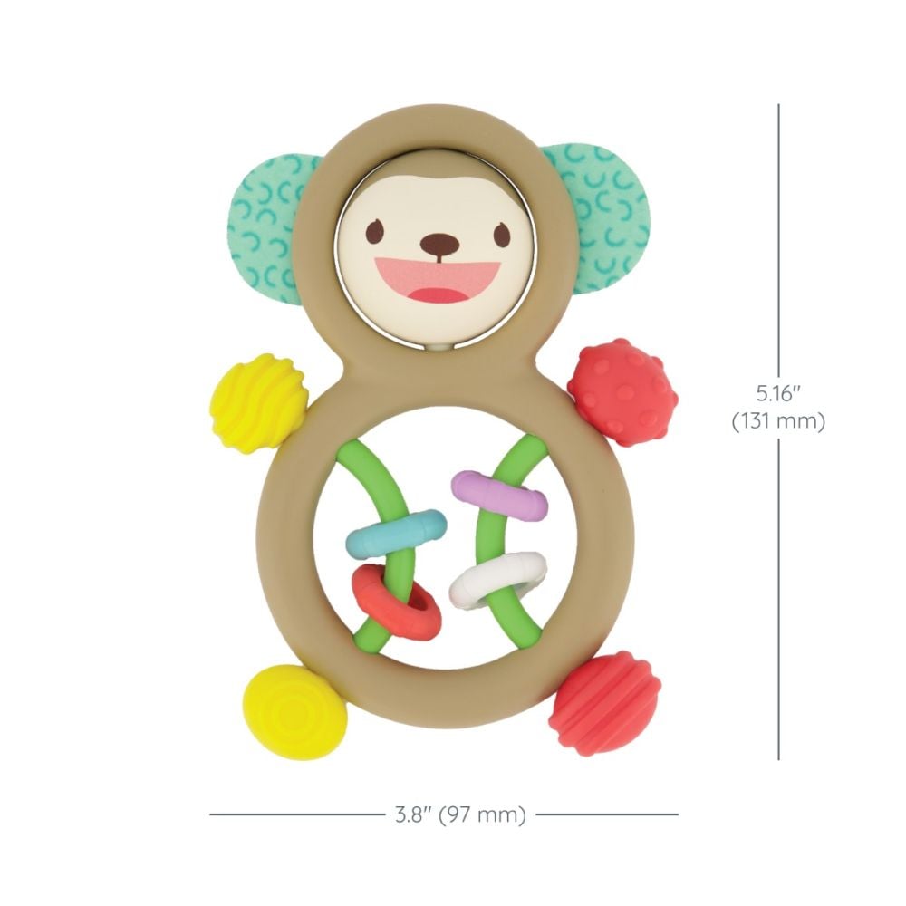 Бебешка играчка, Infantino, Sensory Monkey Rattle