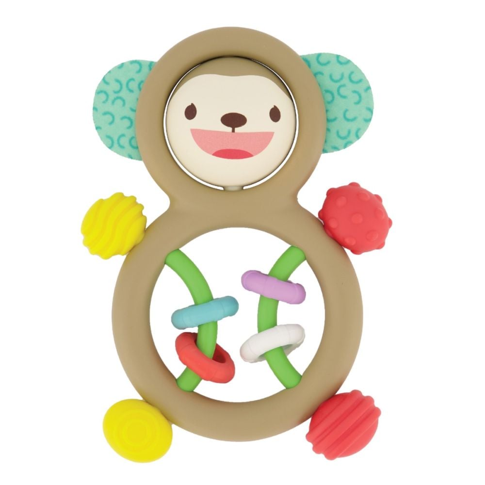 Бебешка играчка, Infantino, Sensory Monkey Rattle