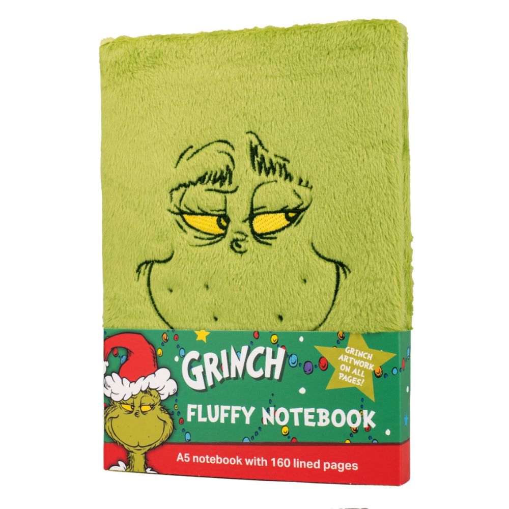 Дневник А5, Grinch, Fluffy Notebook, 160 страници