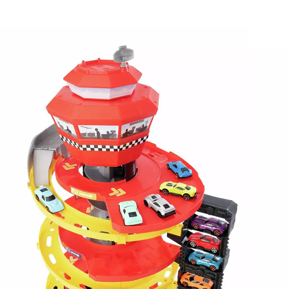 Комплект за игра с количка, Teamsterz, Metro City, Sky High Garage, 70 см