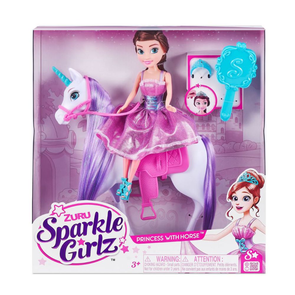 Комплект за игра Sparkle Girlz, Кукла с Еднорог