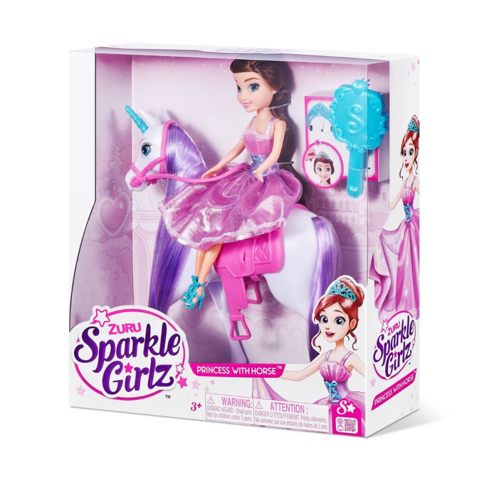Комплект за игра Sparkle Girlz, Кукла с Еднорог