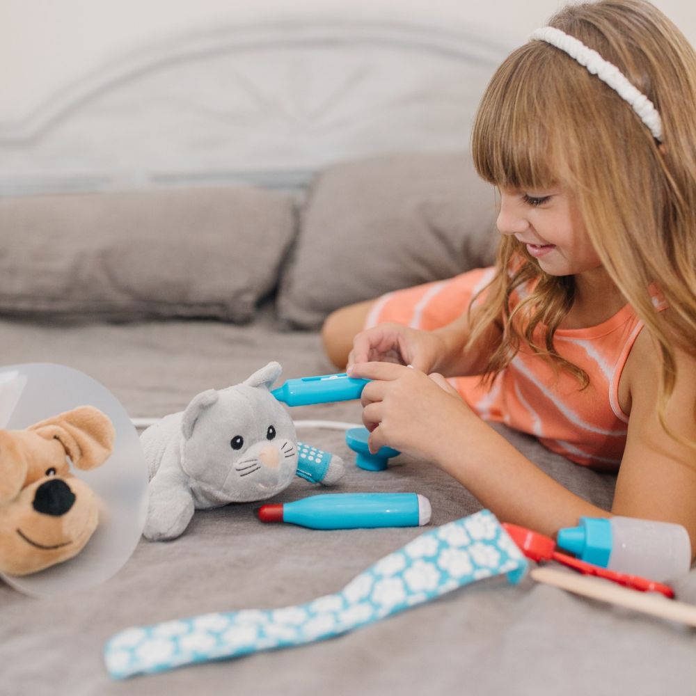 Комплект за игра, Melissa & Doug, При ветеринаря, 24 части, 6074883