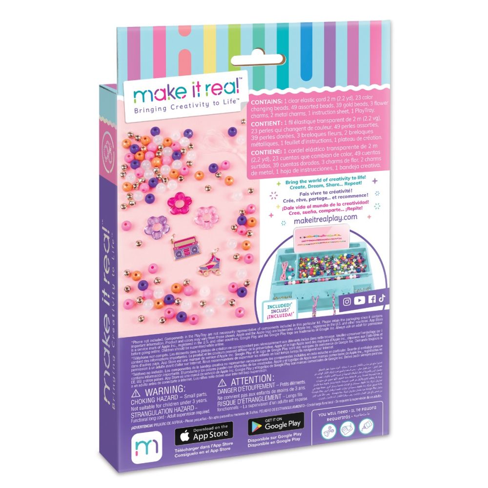 Комплект за създаване на 5 гривни, Make It Real, Color Reveal
