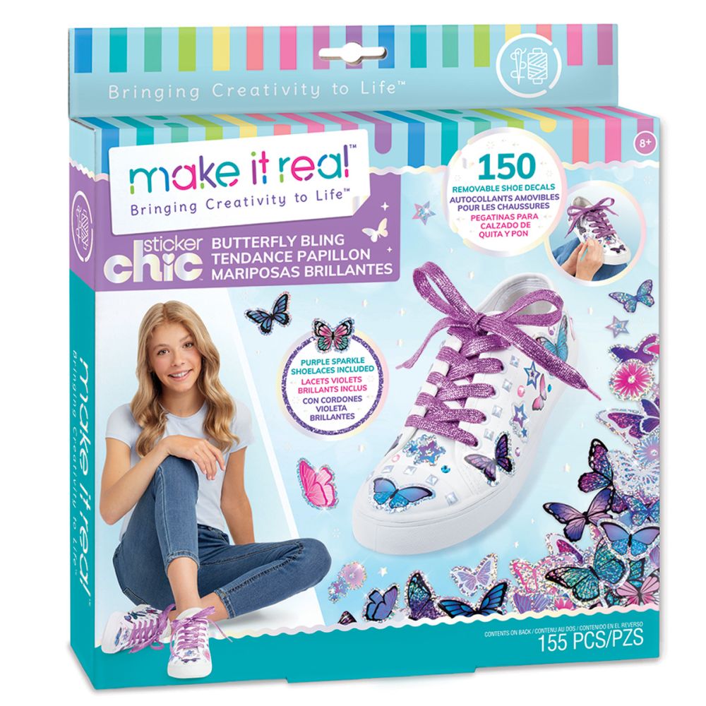 Комплект стикери за обувки, Make It Real, Butterfly