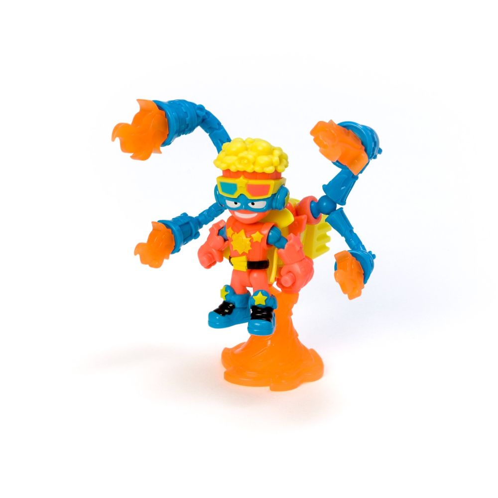 Комплект фигурка с аксесоар, SuperThings, Neon Power Exoskeleton