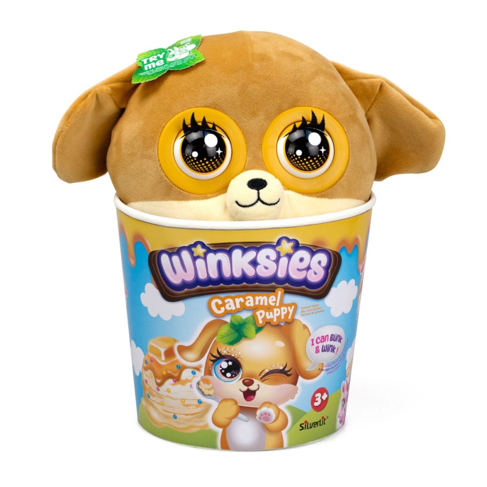 Интерактивна плюшена играчка, Silverlit, Winkies, Caramel Puppy