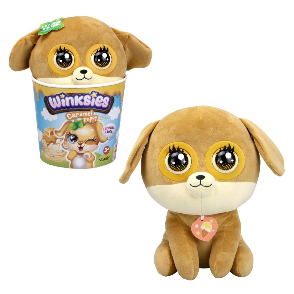 Интерактивна плюшена играчка, Silverlit, Winkies, Caramel Puppy