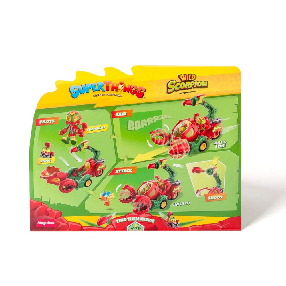 Комплект фигурка с превозно средство, SuperThings, Wild Scorpion