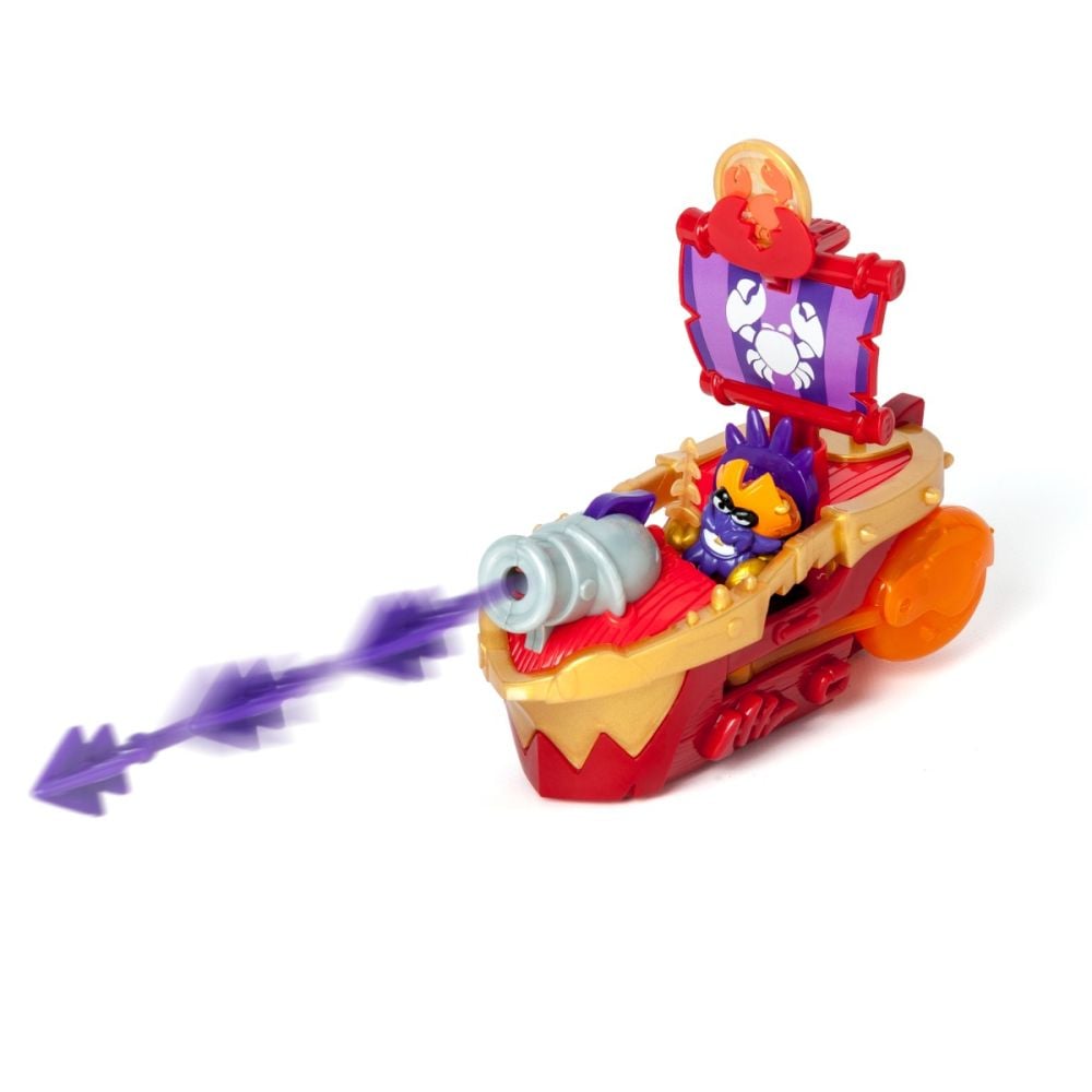 Комплект за игра с фигурка Captain Bobster, Piratix, Nava Sea Crusher
