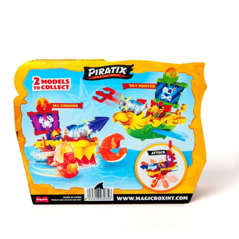 Комплект за игра с фигурка Captain Bobster, Piratix, Nava Sea Crusher