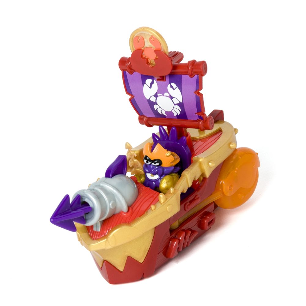 Комплект за игра с фигурка Captain Bobster, Piratix, Nava Sea Crusher