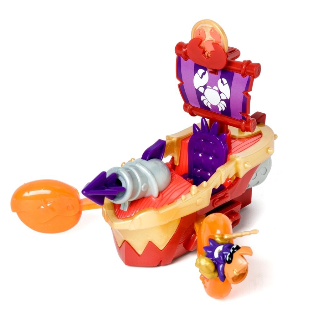 Комплект за игра с фигурка Captain Bobster, Piratix, Nava Sea Crusher