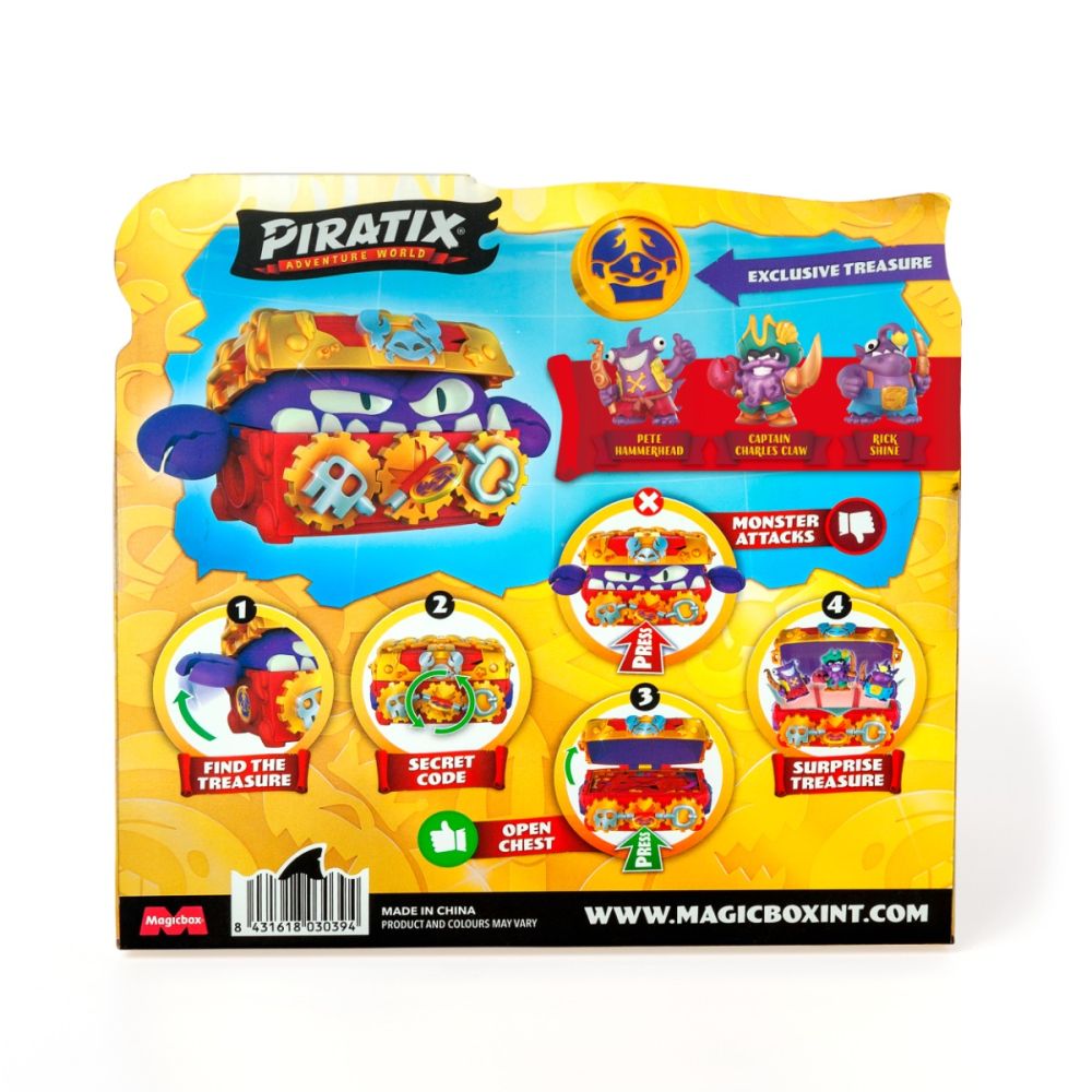 Комплект за игра с фигурки, Piratix, Monster Treasure