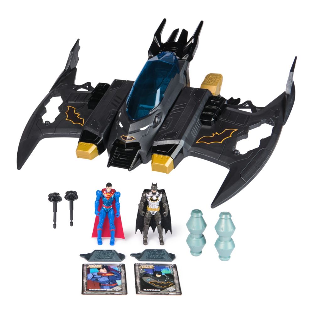 Комплект за игра 2 в 1, DC Comics, Batman si Superman, Metal Force Batwing, 6070889