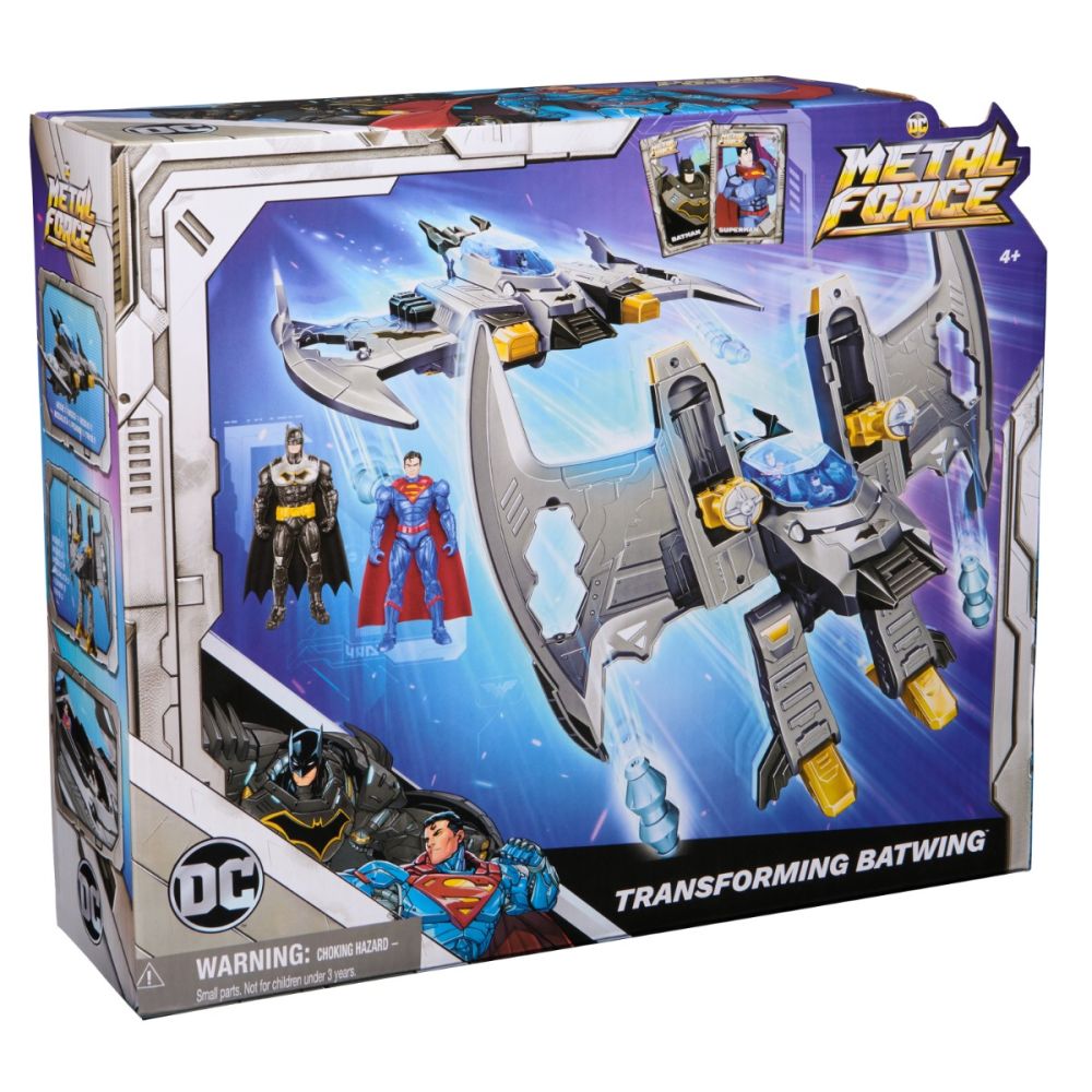 Комплект за игра 2 в 1, DC Comics, Batman si Superman, Metal Force Batwing, 6070889