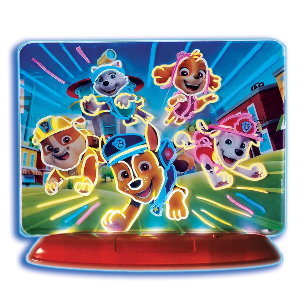 Дъска за рисуване със светлини, Paw Patrol, 3D Lumi Glow
