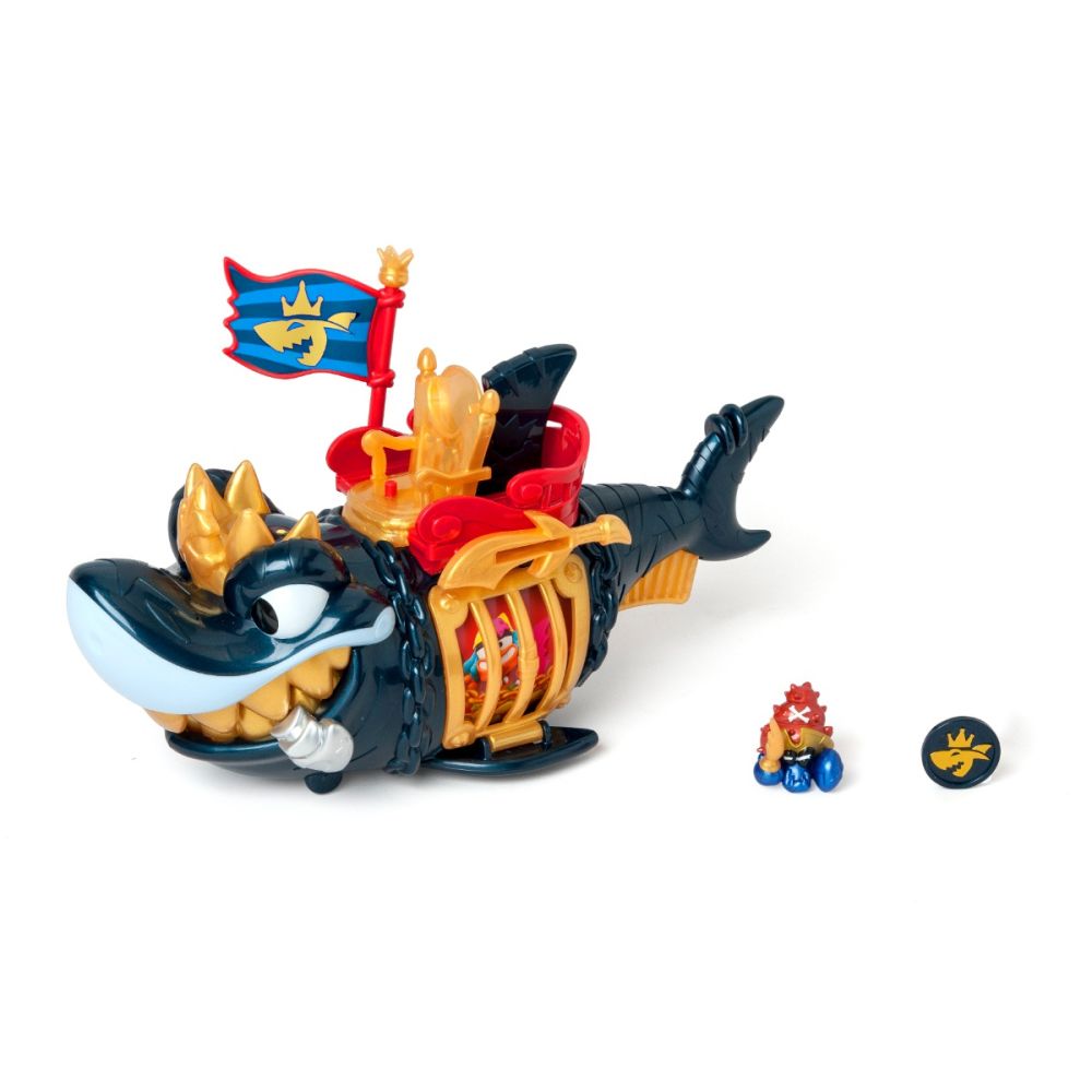 Комплект за игра с фигурка, Piratix, King Shark Gold