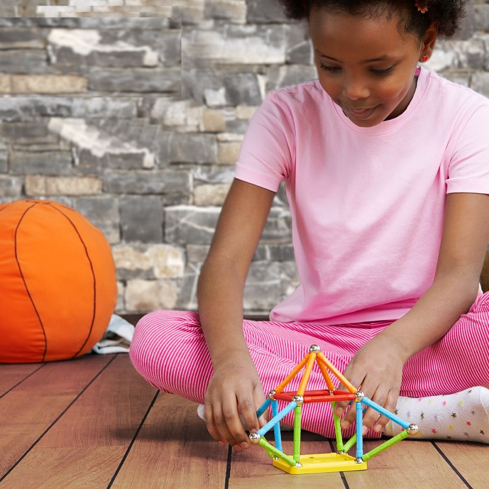 Строителна игра Geomag, Magnetic Supercolor, 60 части