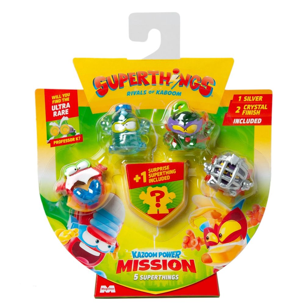 Комплект 5 фигурки, Superthings, Kazoom Power Mission