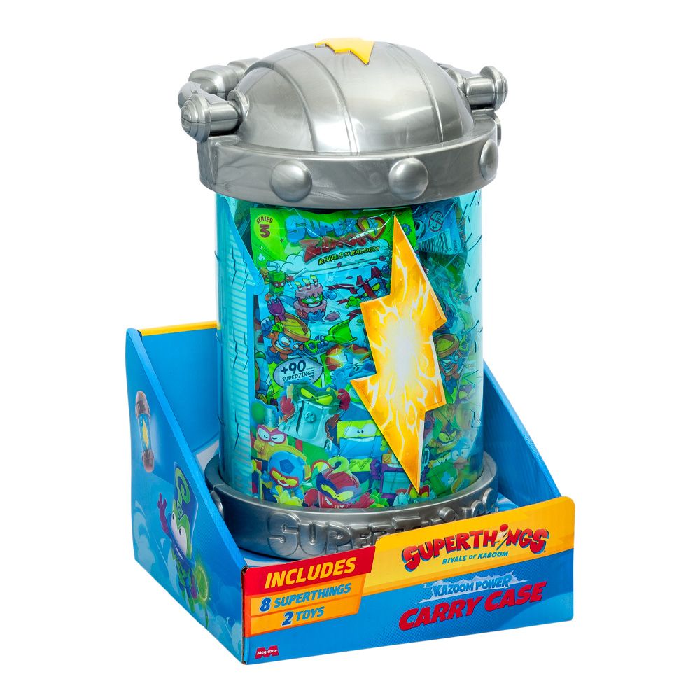 Комплект 8 фигурки и 2 играчки, SuperTings, Kazoom Power, Carry Case