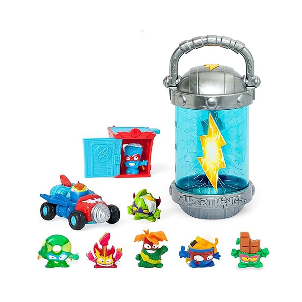 Комплект 8 фигурки и 2 играчки, SuperTings, Kazoom Power, Carry Case