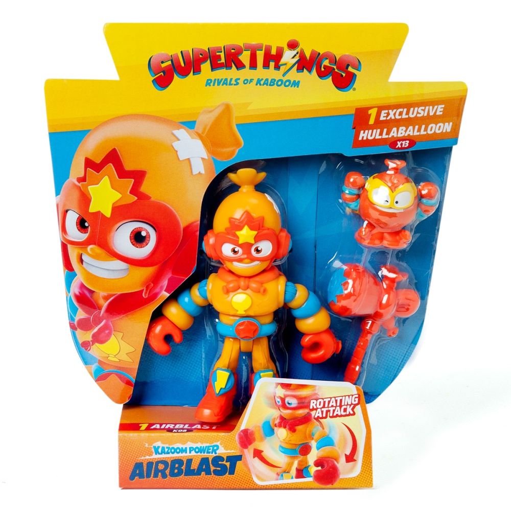 Комплект 2 фигурки, Superthings, Kazoom Power Mission Kids, Airblast и Hullaballoon