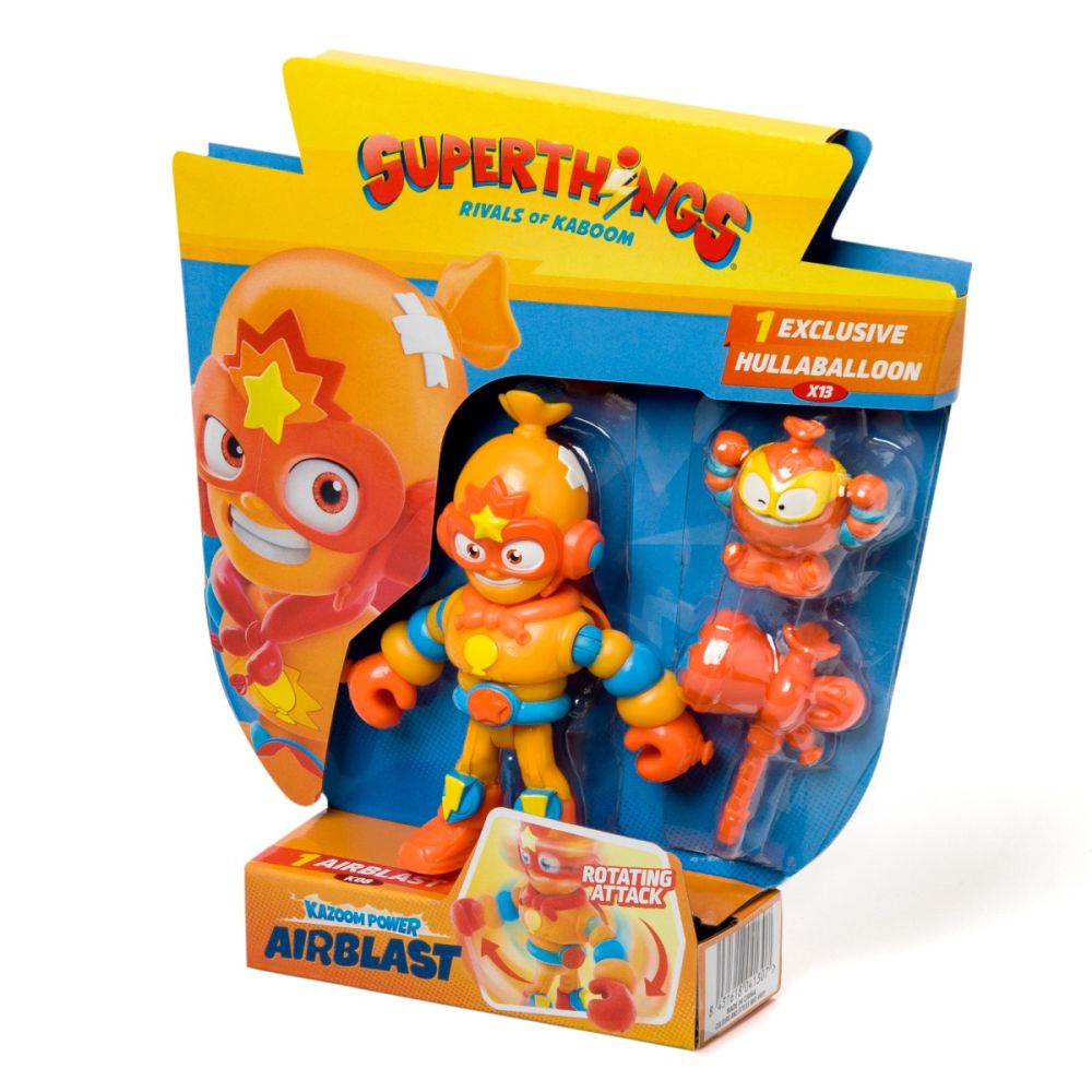 Комплект 2 фигурки, Superthings, Kazoom Power Mission Kids, Airblast и Hullaballoon