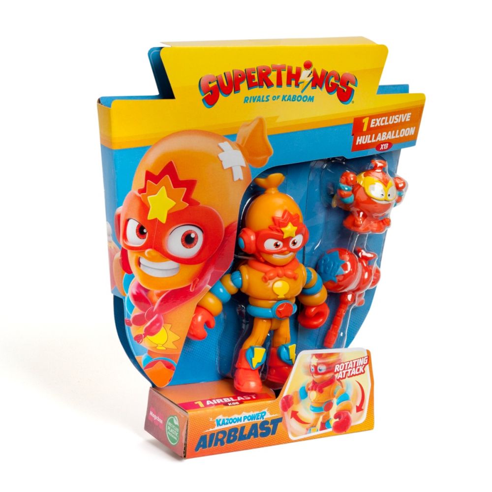 Комплект 2 фигурки, Superthings, Kazoom Power Mission Kids, Airblast и Hullaballoon
