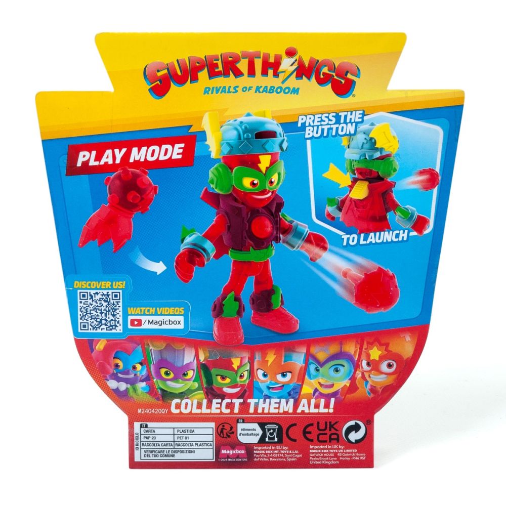 Комплект 2 фигурки, Superthings, Kazoom Power Mission Kids, Kid Fury и Sick Trick