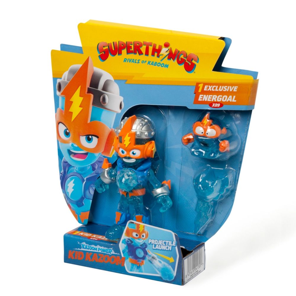 Комплект 2 фигурки, Superthings, Kazoom Power Mission Kids, Kid Kazoom и Energoal
