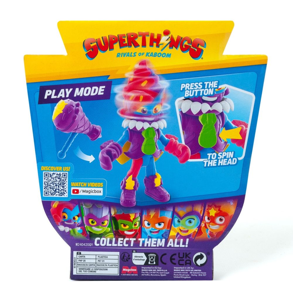 Комплект 2 фигурки, Superthings, Kazoom Power Mission Kids, Sourbette и Crazy Cone