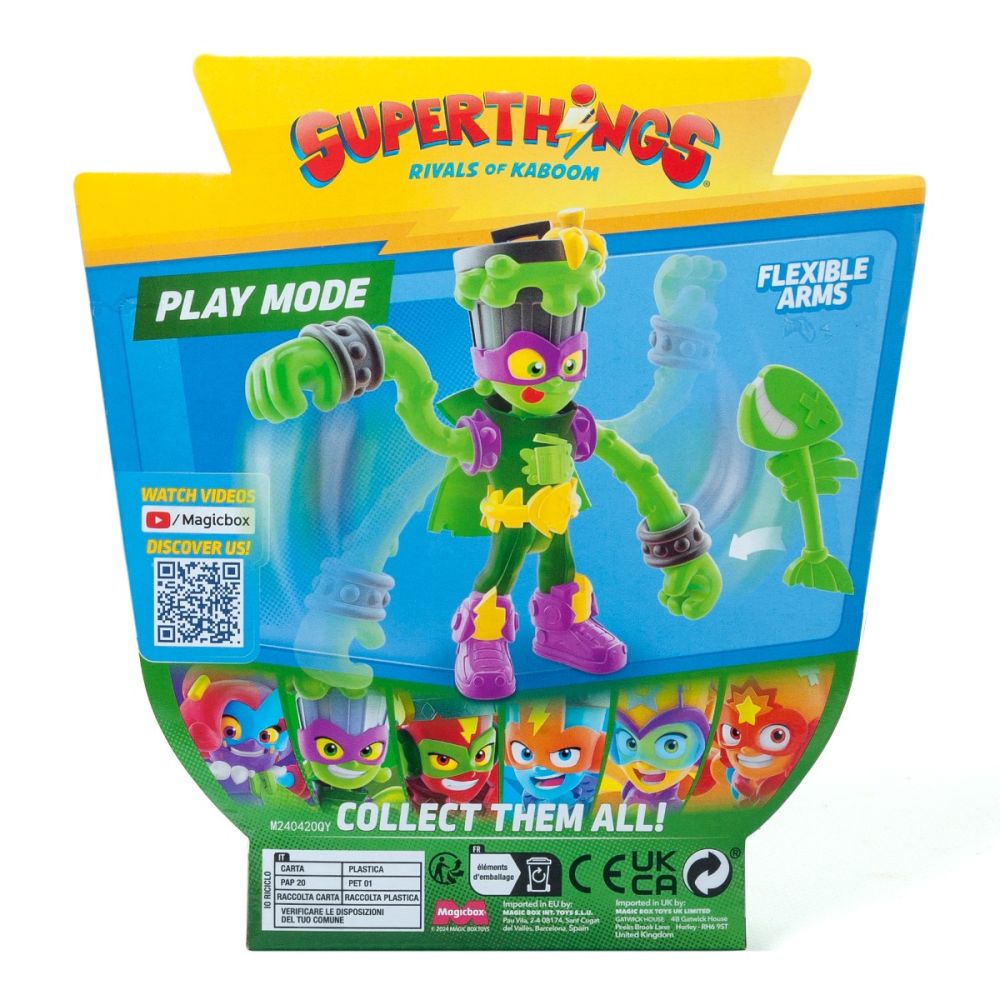 Комплект 2 фигурки, Superthings, Kazoom Power Mission Kids, Trasher и Fred Fetid