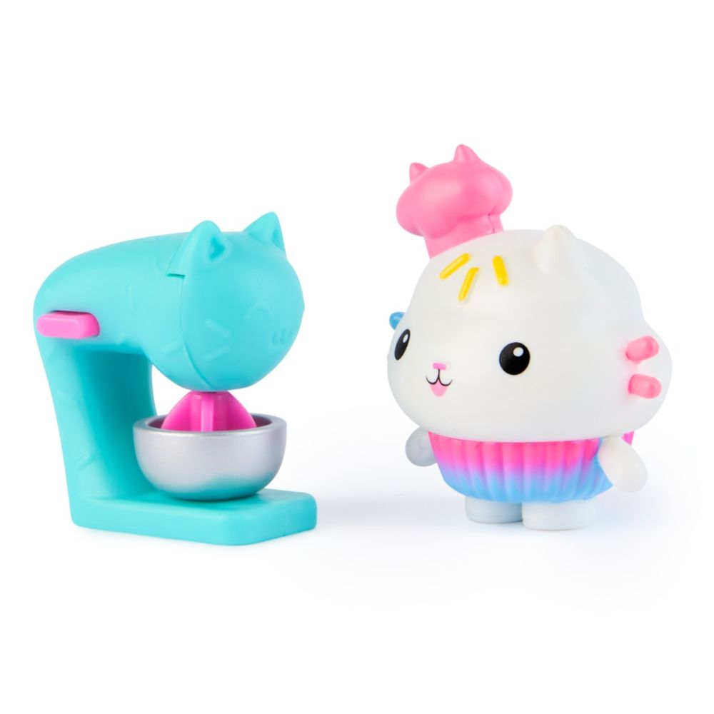 Комплект фигуркa и аксесоар, Gabbys Dollhouse, Cakey Cat и Cake Mixer, 20149925