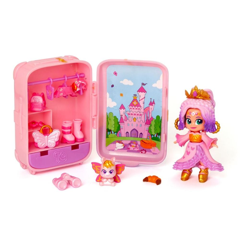 Комплект за игра с кукла Kookyloos, Suitcase Dreamy Blossom