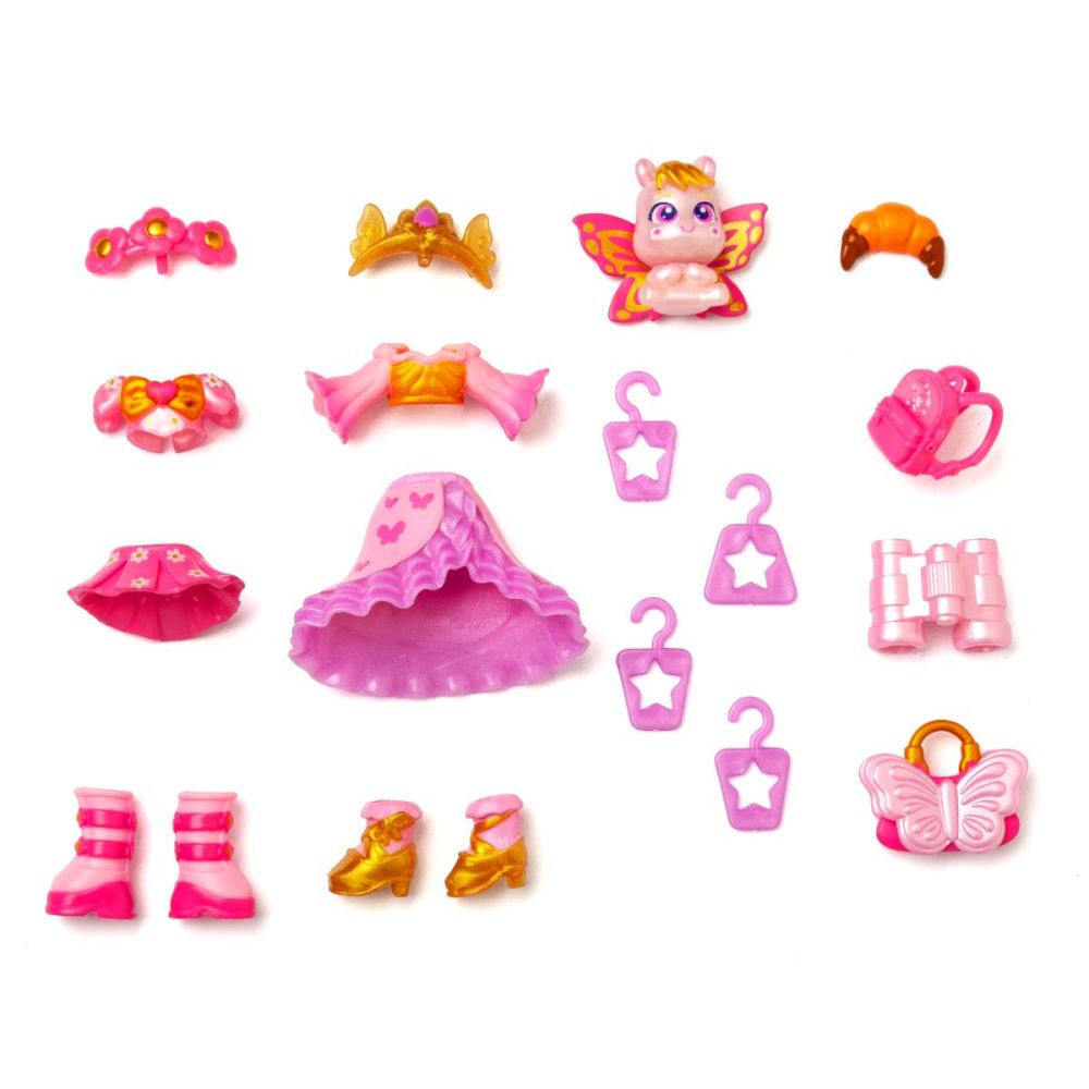 Комплект за игра с кукла Kookyloos, Suitcase Dreamy Blossom