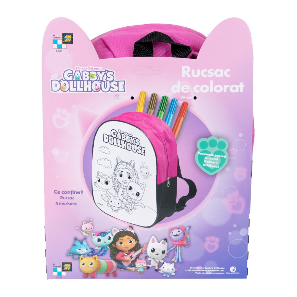 Раница за оцветяване, Gabbys Dollhouse