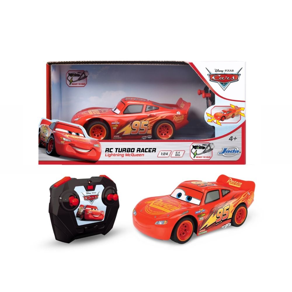 Кола с дистанционно управление, Jada, Turbo Racer, Lightning Mcqueen