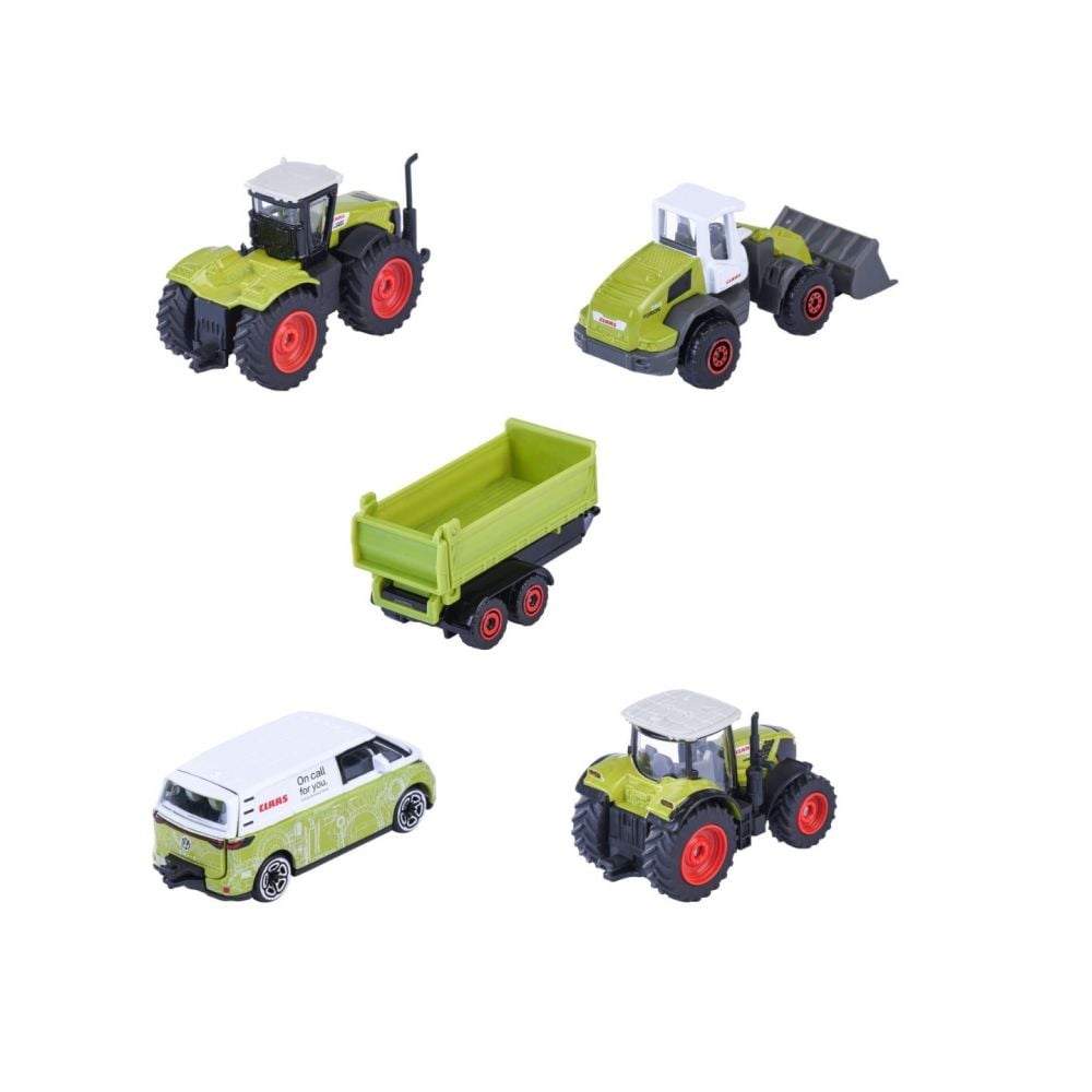 Комплект 5 машини Claas, Majorette, Farm