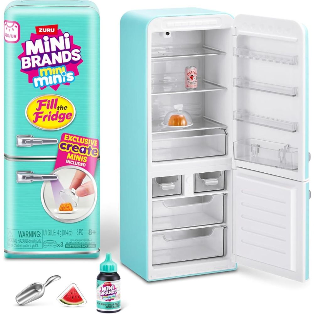 Комплект за игра, Mini Brands, 5 Surprise, Мини хладилник
