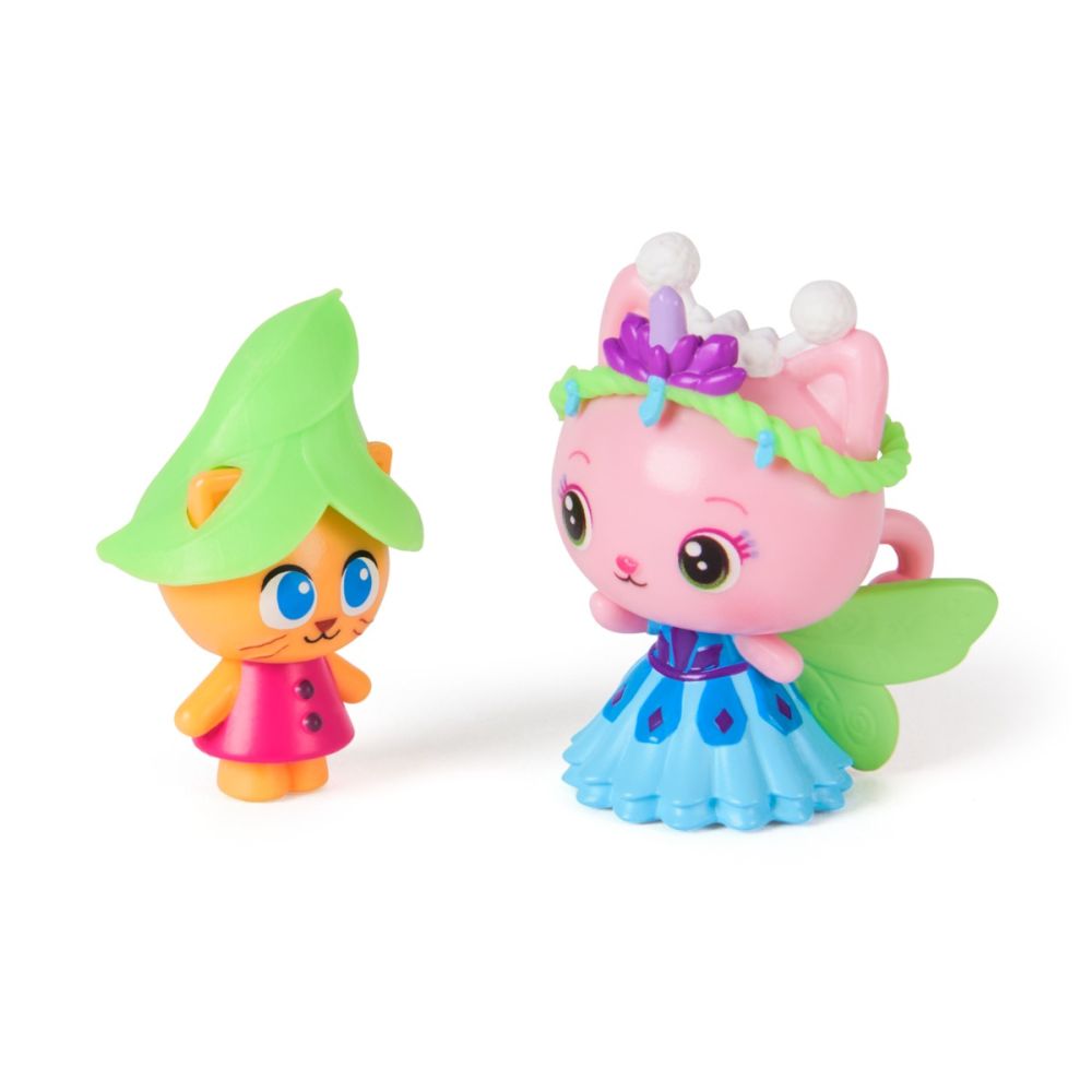Комплект 2 фигурки, Gabbys Dollhouse, Queen Kitty Fairy and Kitty Gnome, 6074330