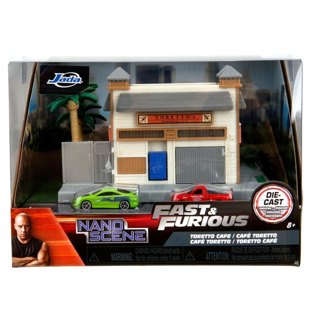 Комплект за игра с 2 колички, Jada, Fast and Furious, Кафенето на Торето