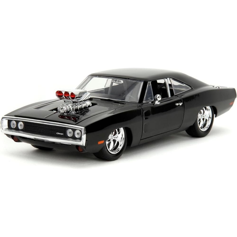 Комплект количка и фигурка, Jada, Fast And Furious, Dodge Charger 1970 и Dominic Toretto.