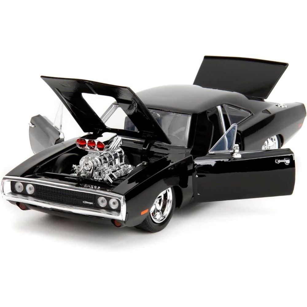 Комплект количка и фигурка, Jada, Fast And Furious, Dodge Charger 1970 и Dominic Toretto.