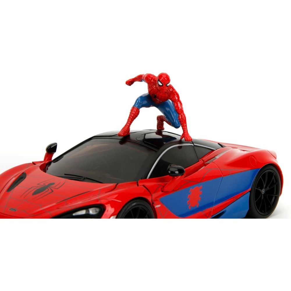 Комплект количка и фигурка, Jada, Marvel, Mclaren 720S и Spider-Man
